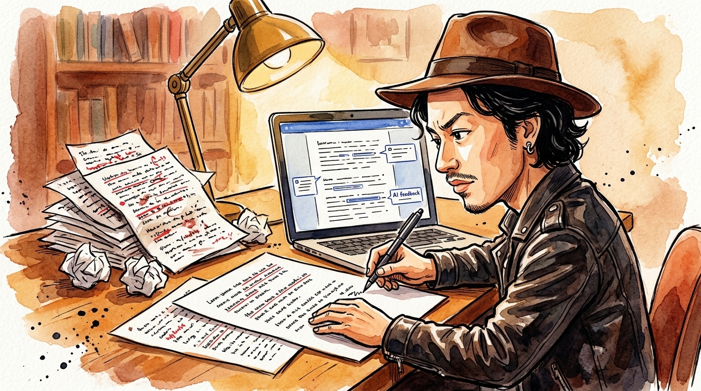 指摘を受けて自分で手を動かして直している場面