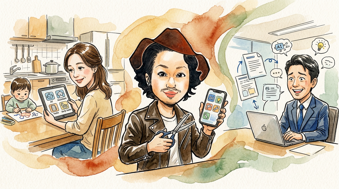 主婦も経営者も、忙しい人みんなにAIが味方になる