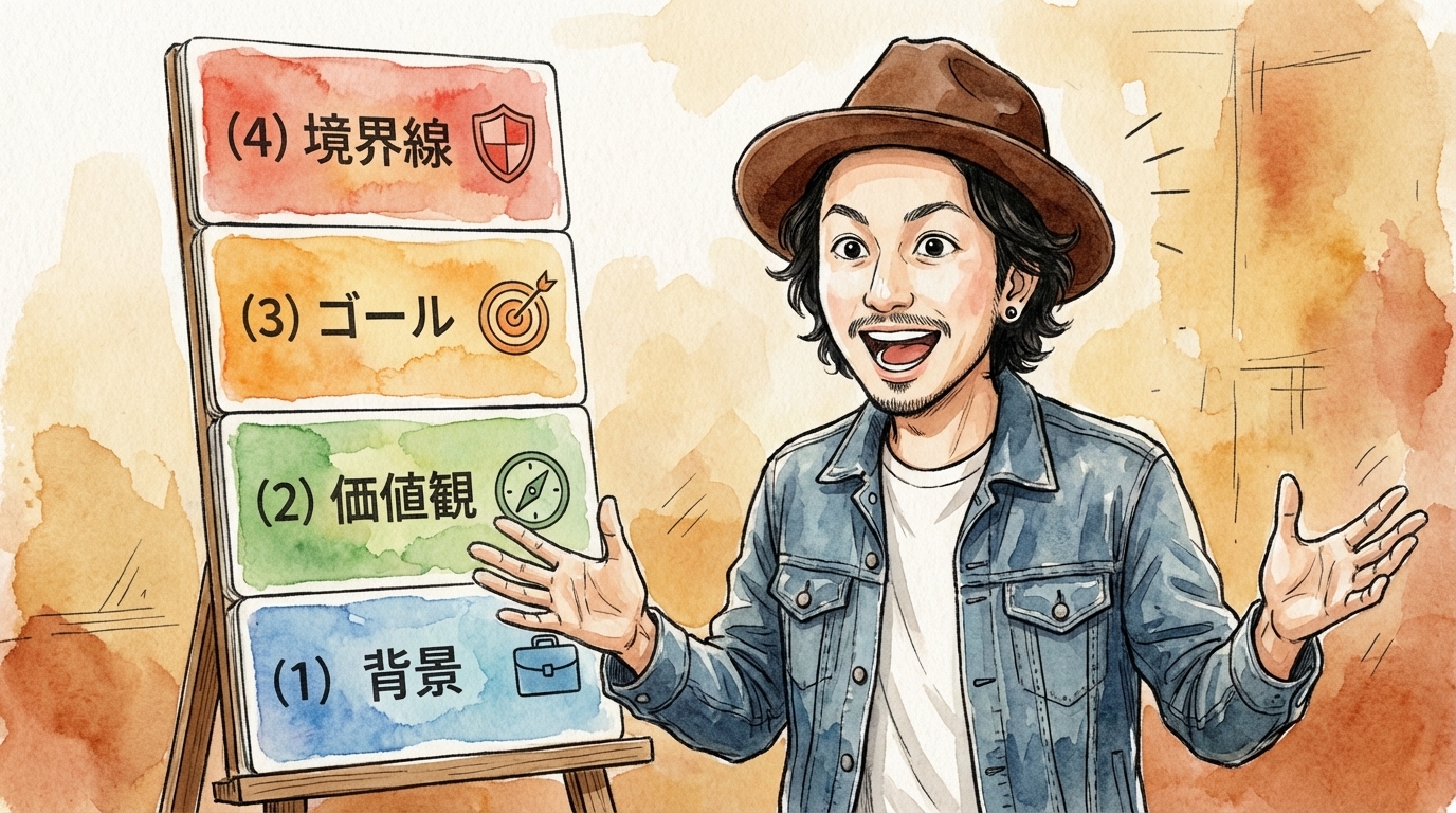 人格テキストの4つの構成要素