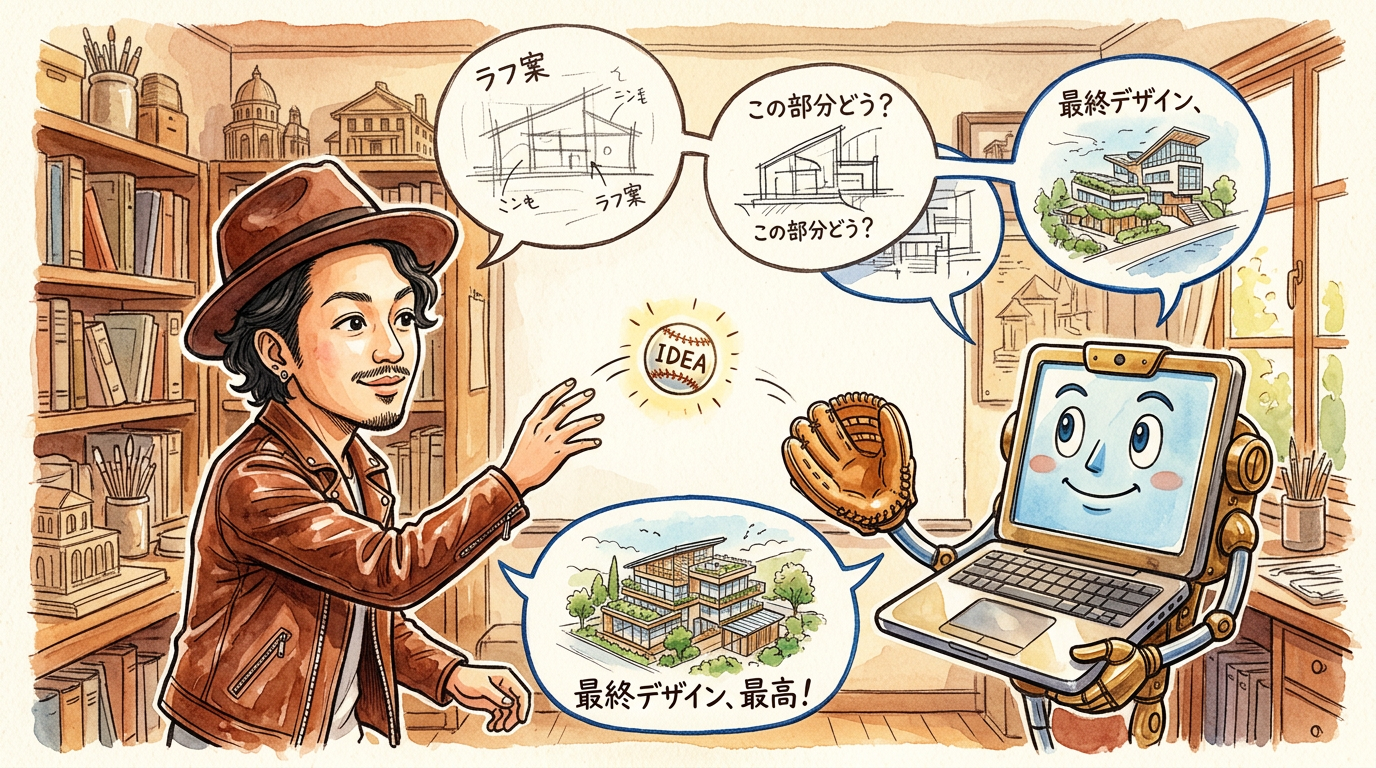 AIとの会話はキャッチボール。やり取りするほど精度が上がる