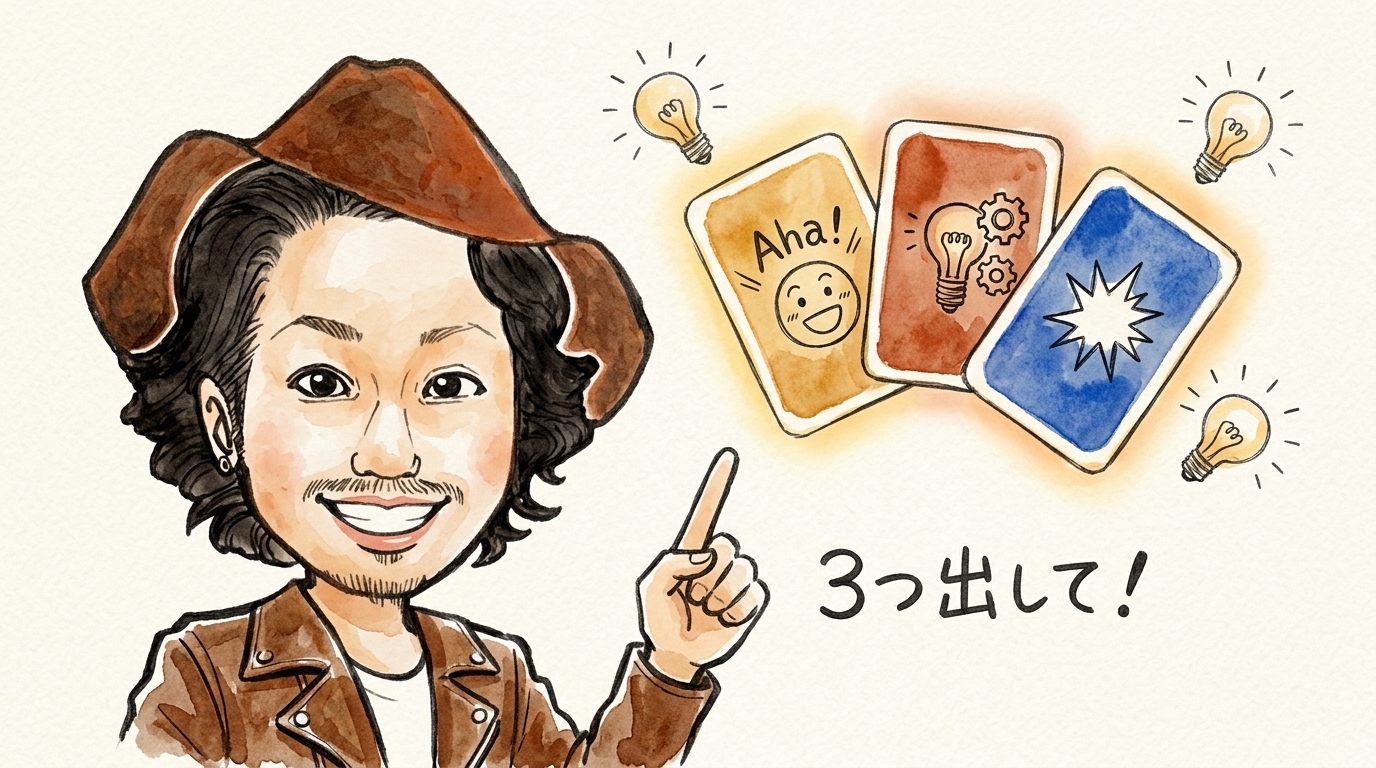 「3つ出して」と言うだけで、AIの回答が具体的になる