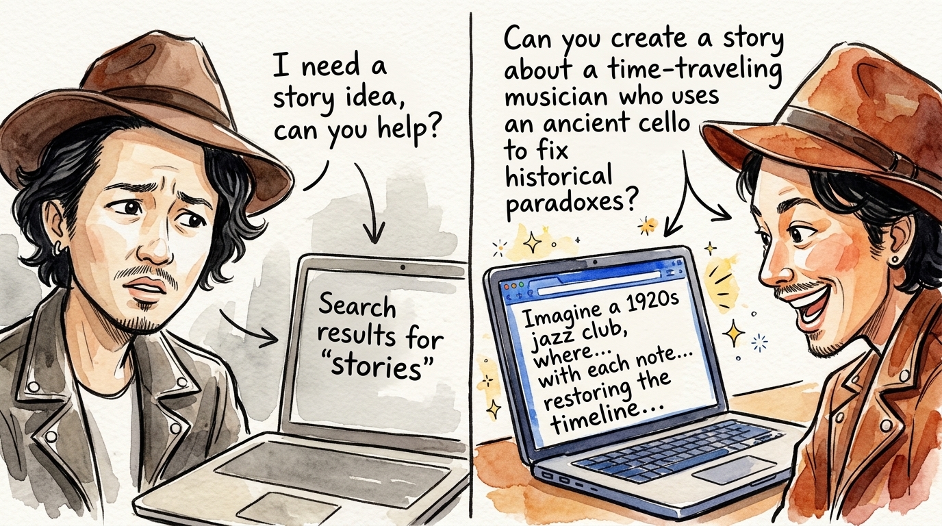 曖昧な聞き方と具体的な聞き方で、AIの返答はこんなに違う