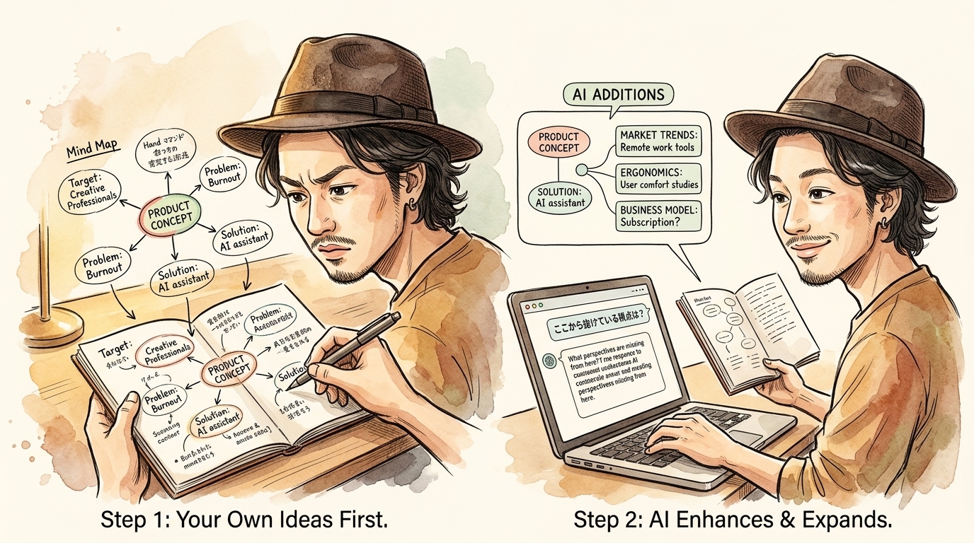 自分で考えてからAIに聞くと答えの精度が上がる